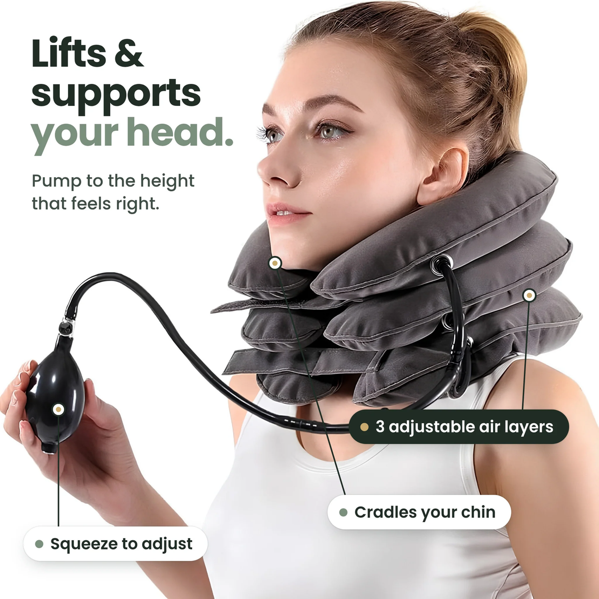 Cervical Neck Traction Device, Neck Stretcher and Cervical Traction Device